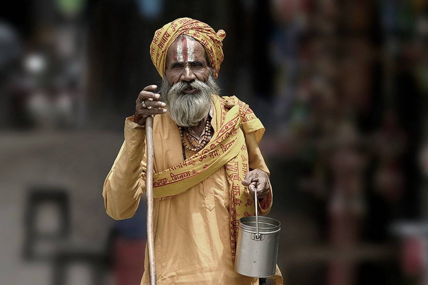 portrait, old, man, sadhu, people, kathmandu, nepal, street portrait,oren s, Oren S.
