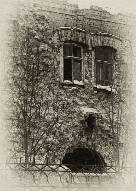 старый, дом, архангельск, лицо, окна, архитектура Восстановлению не подлежит... фото превью