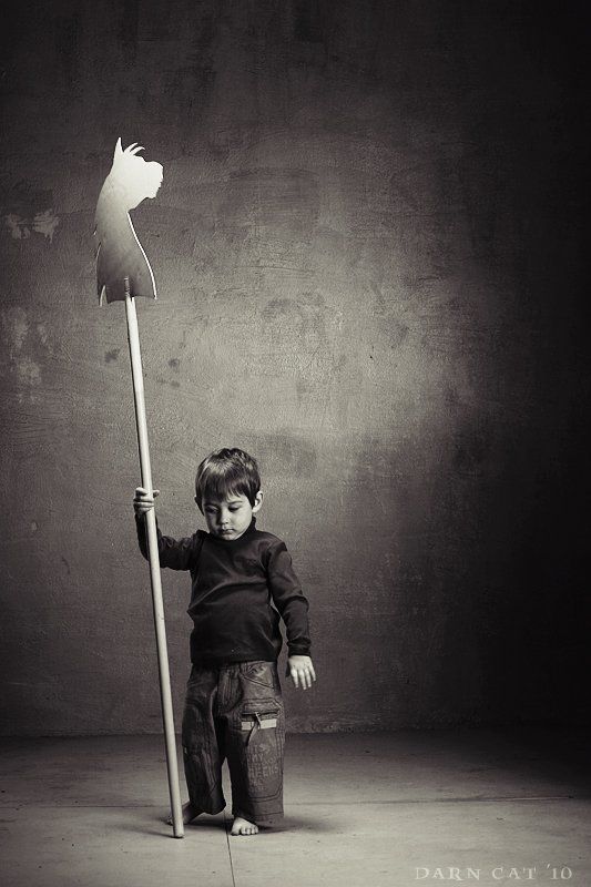 мальчик, деревянная лошадка, принц, дон кихот, росинант О принцах и белых конях фото превью