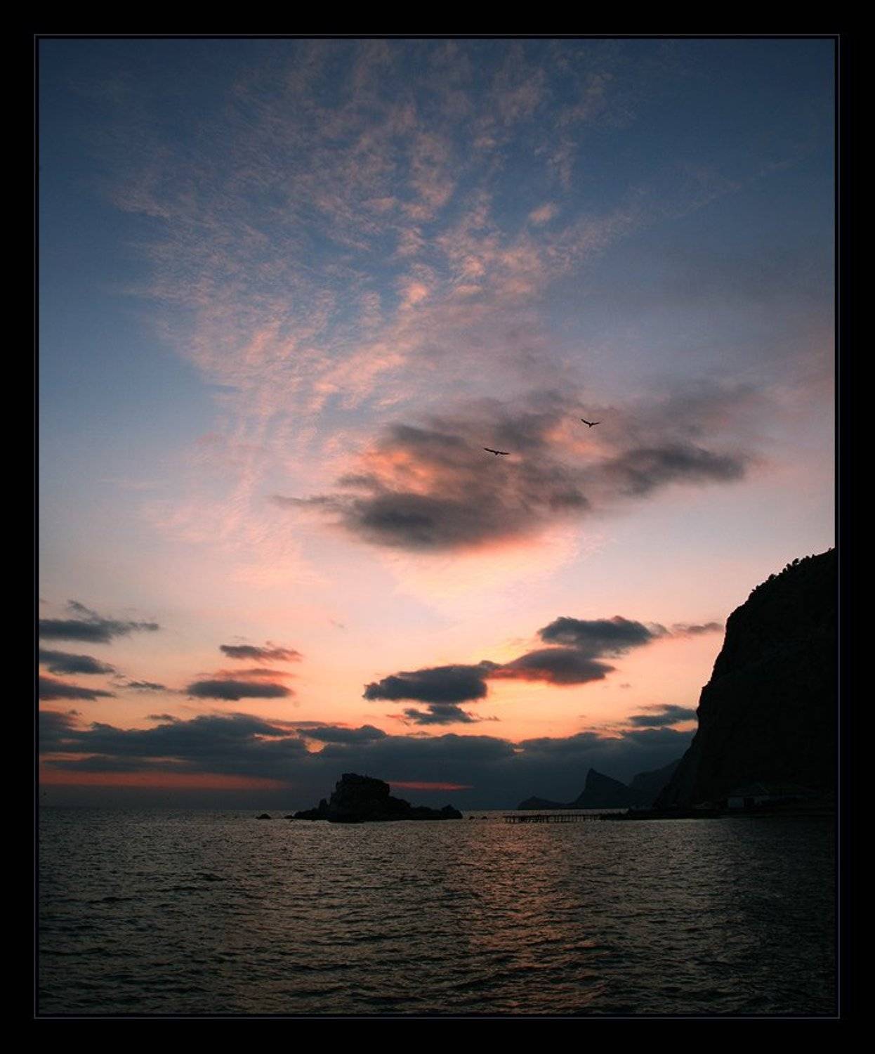 море, вечер, судак, крым, tolyan139