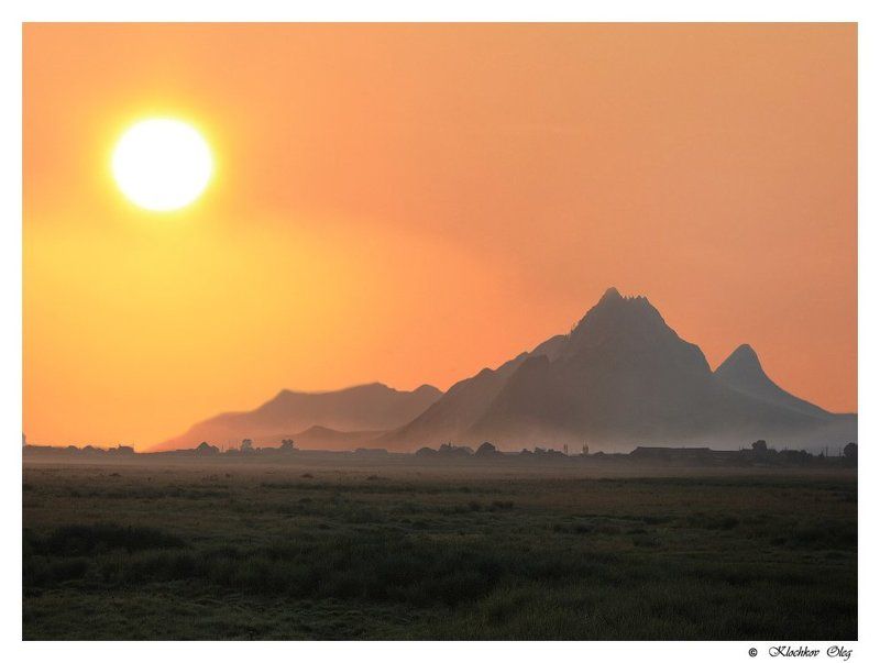 хакасия АПЕЛЬСИНОВЫЙ  РАССВЕТ фото превью