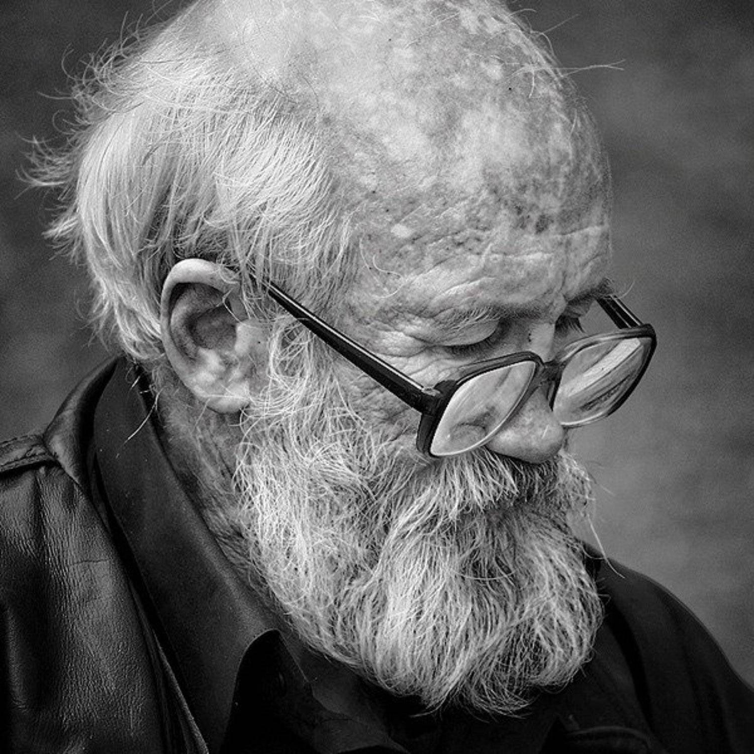 дед, портрет, чб, очки, борода, москва, vladimirvolkhonsky