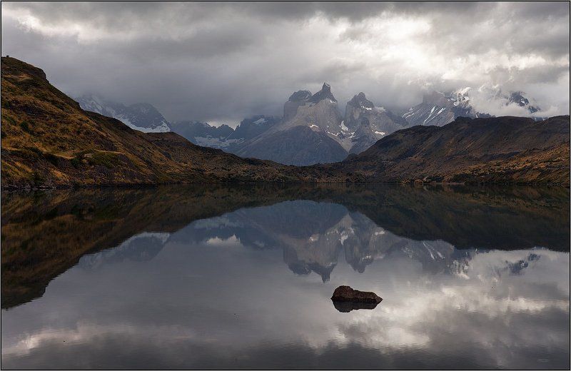 patagonia, chile, torres, del, paine ...в чаше спокойствия... фото превью