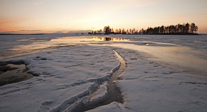 пейзаж,весна,север,озеро о.Колвица....Май фото превью