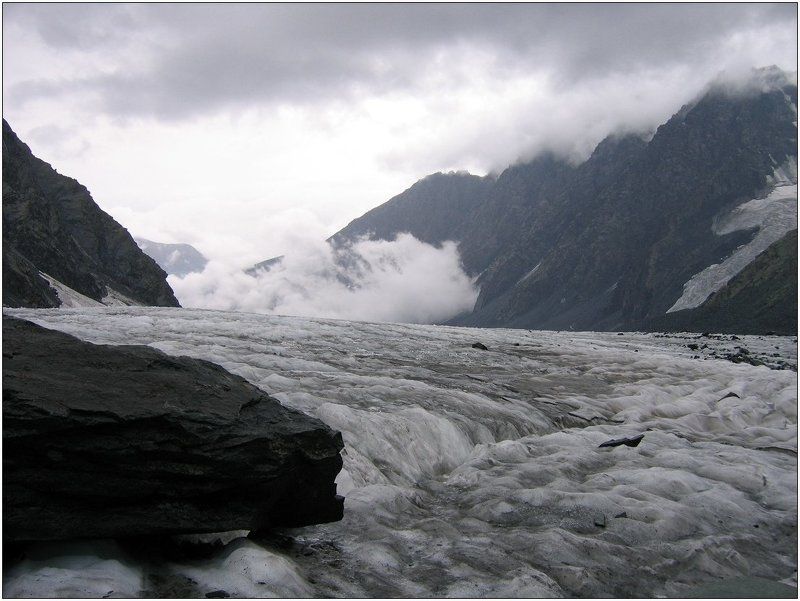 ледник, алтай У природы нет плохой погоды... фото превью