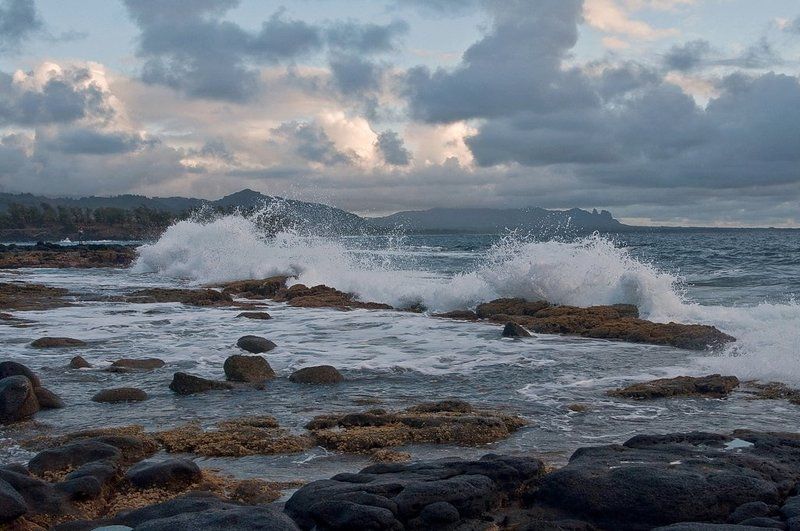 станко, дождь, море, небо, гавайские, острова Перед дождем фото превью