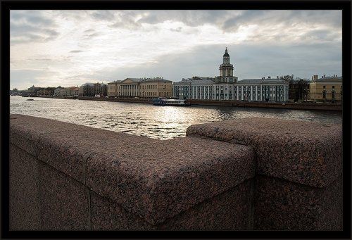 Вечерняя невская пейзажная зарисовка