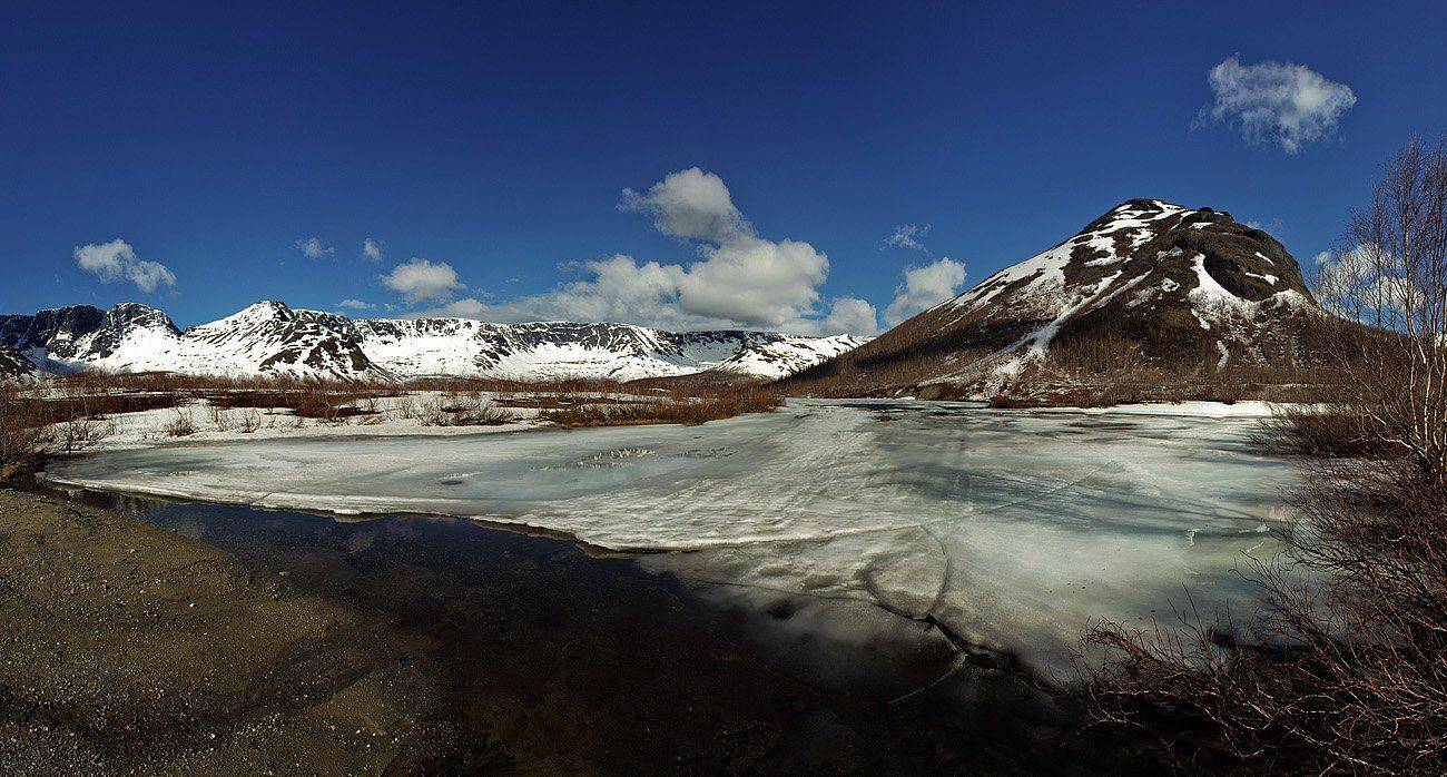 горы,хибины,кольский п-ов,весна,озеро, Roman Goryachiy