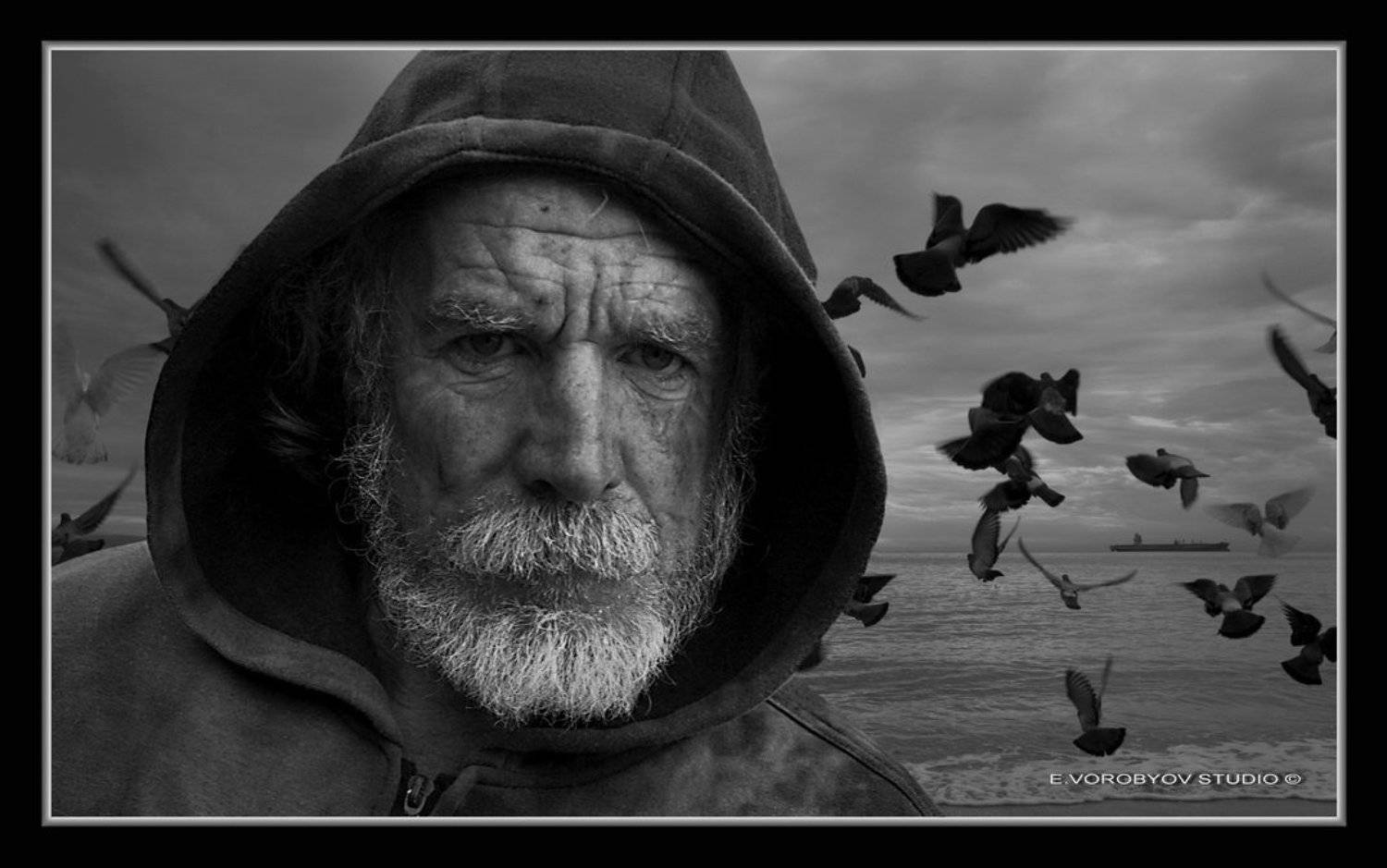 портрет, море, Evgeniy Vorobyov