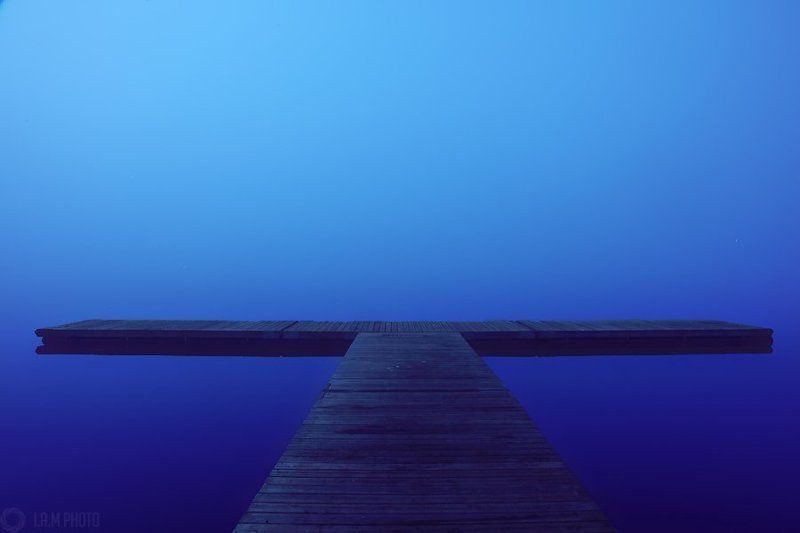 Туман на озере Nydala фото превью