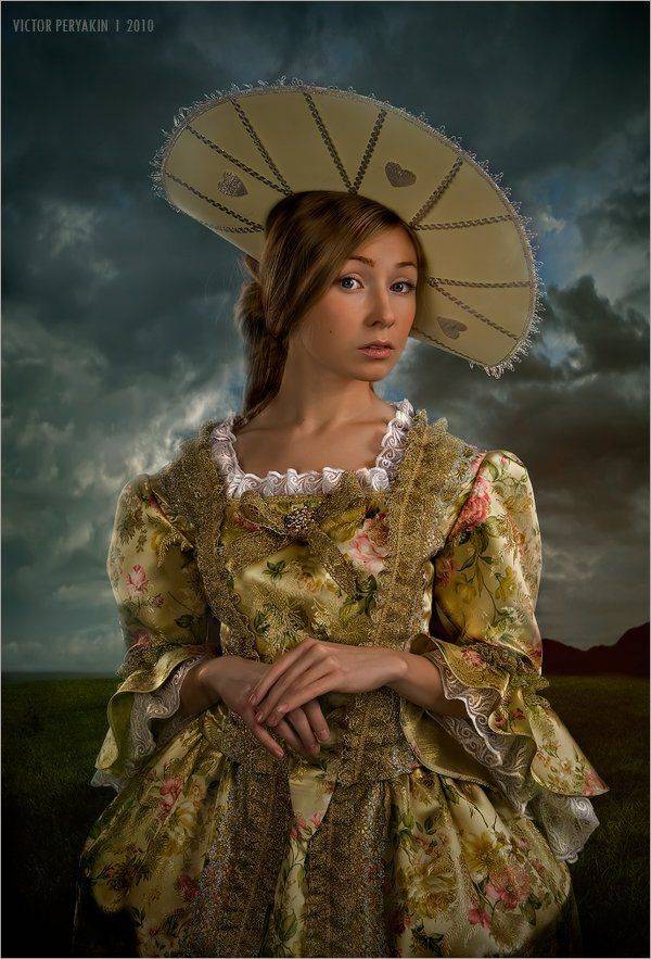 дарья, сазонова, исторический, костюм, роккоко, облака, красота, Виктор Перякин