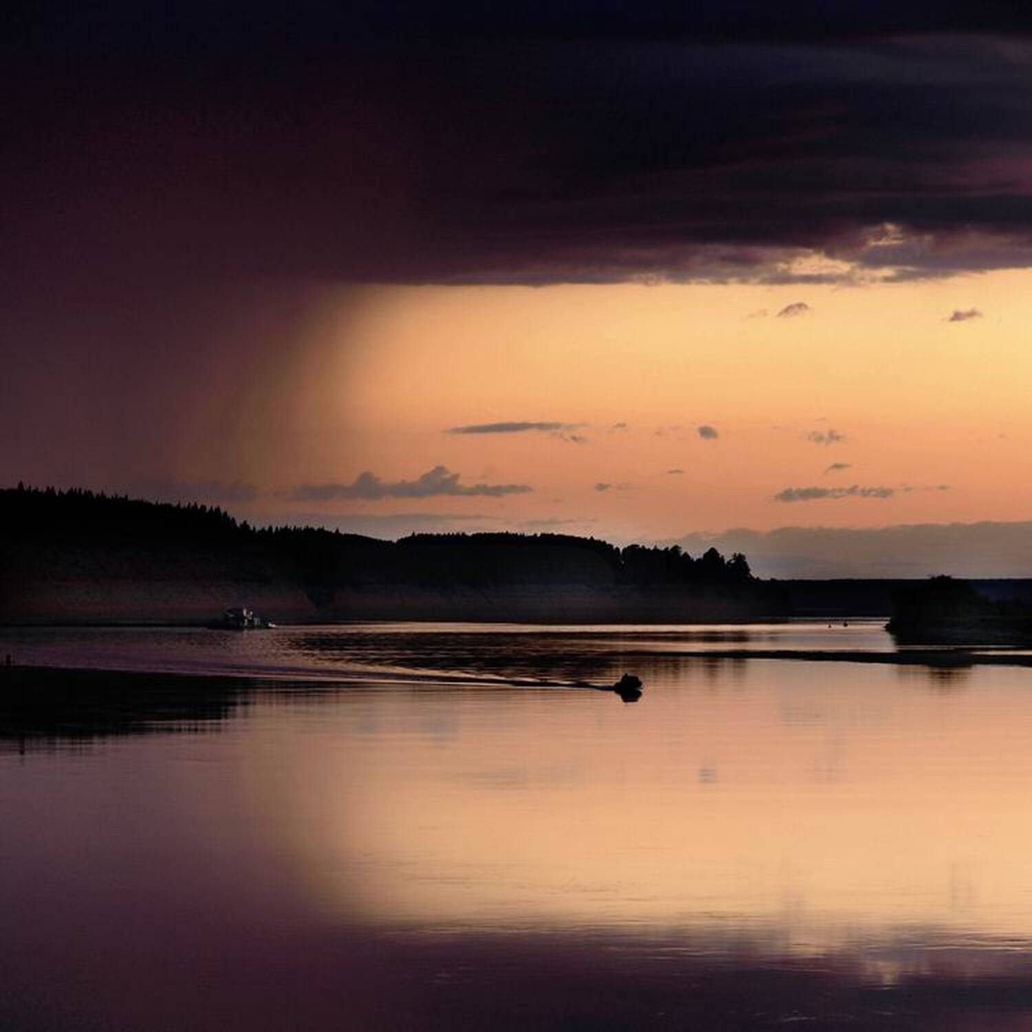 пейзаж, река, гроза, николай дмитрук