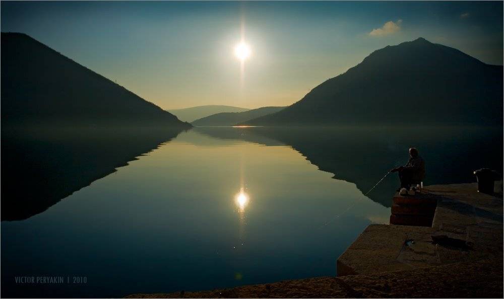 черногория, которский, залив, пераст, рыбак, тишина, рай, Виктор Перякин