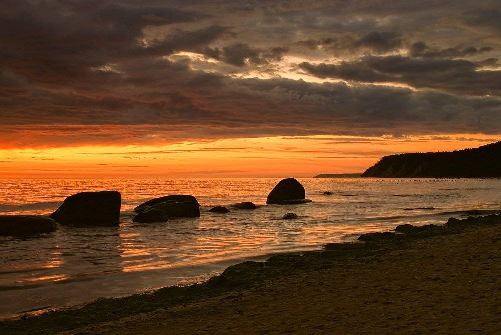 янтарь,балтика,закат, Александр Титаренко