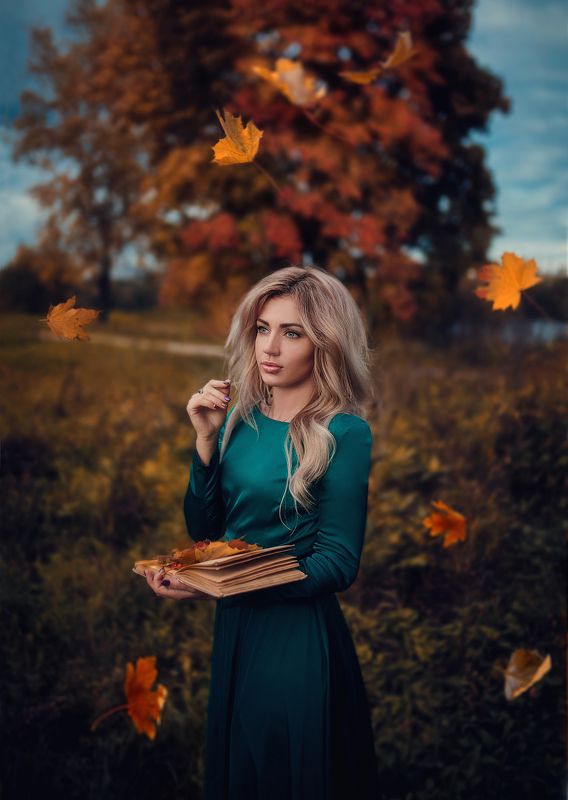 #portrait #beautiful #model #russia #moscow #Autumn Autumn & leaves фото превью
