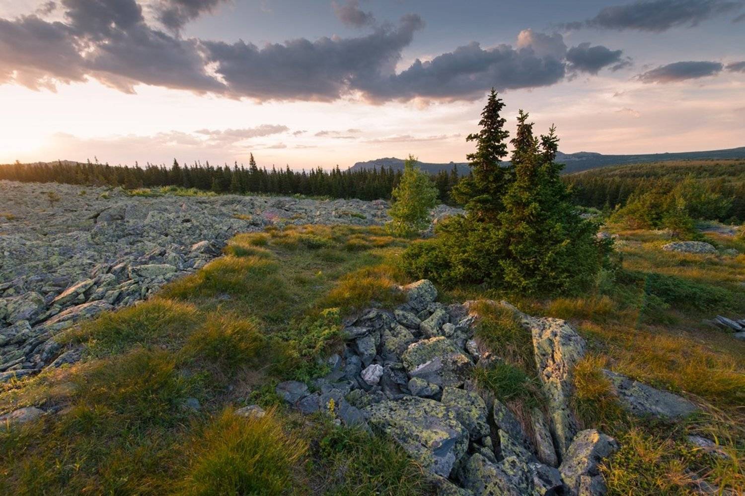 башкирия, горы, закат, иремель, урал, Алексей Верзун