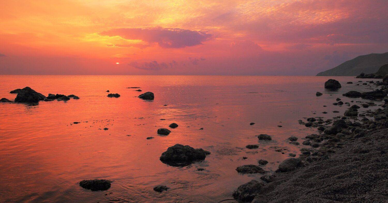 Крым, Море, Рассвет, Чёрное море, Виктор Климкин