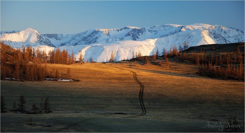 Курайская степь, Северо-Чуйский хребет Курай. Магия угасающего дня. фото превью