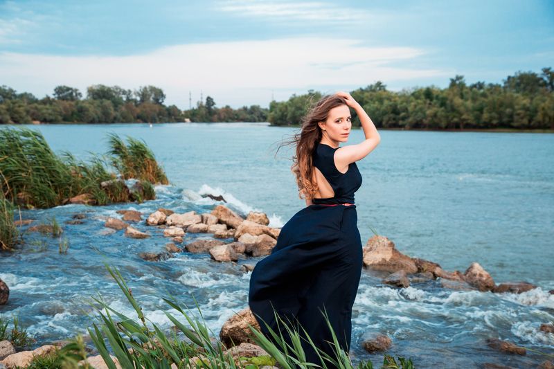 portrait, girl, beautiful, model, people, beauty Анастасия фото превью