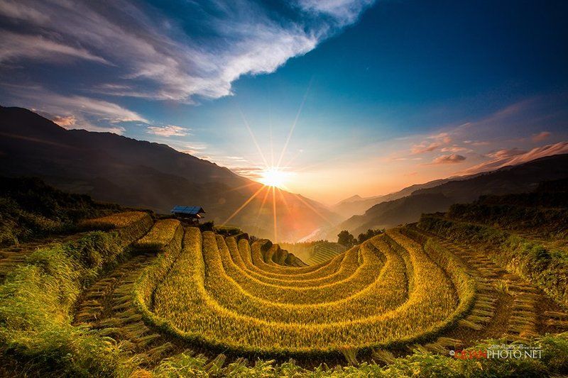 #quanphoto,#landscape,#sunset,#sundown,#twilight,#valley,#mountains,#sky,#rice,#terraces,#fields,#mucangchai,#vietnam Before the sun goes down фото превью