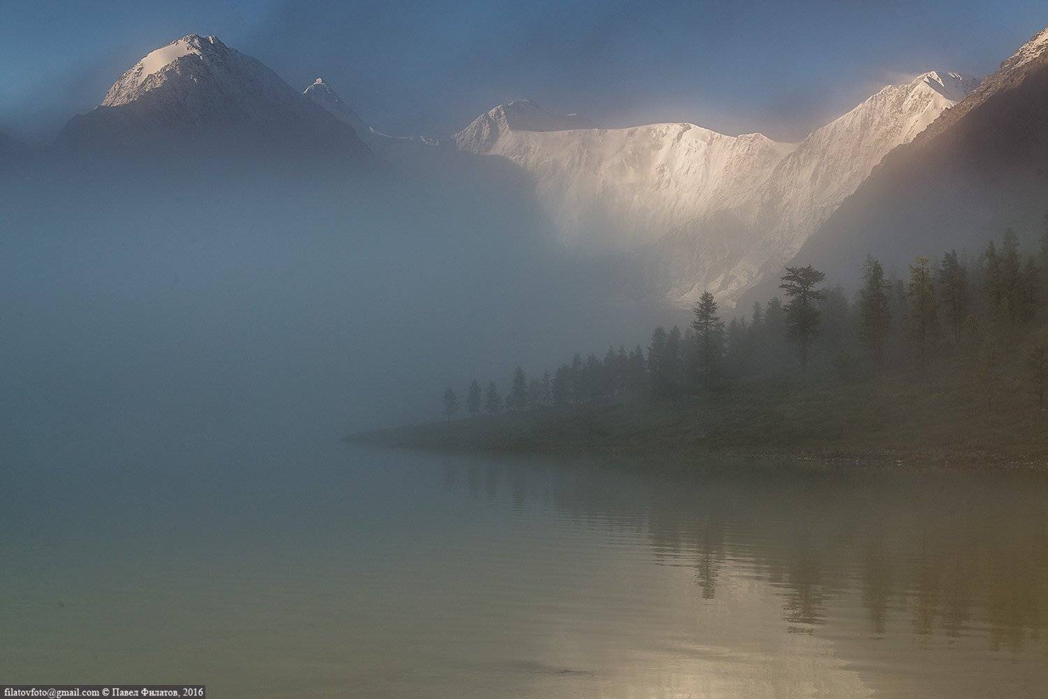 altai, belukha, fog, siberia, алтай, белуха, сибирь, туман, Павел Филатов