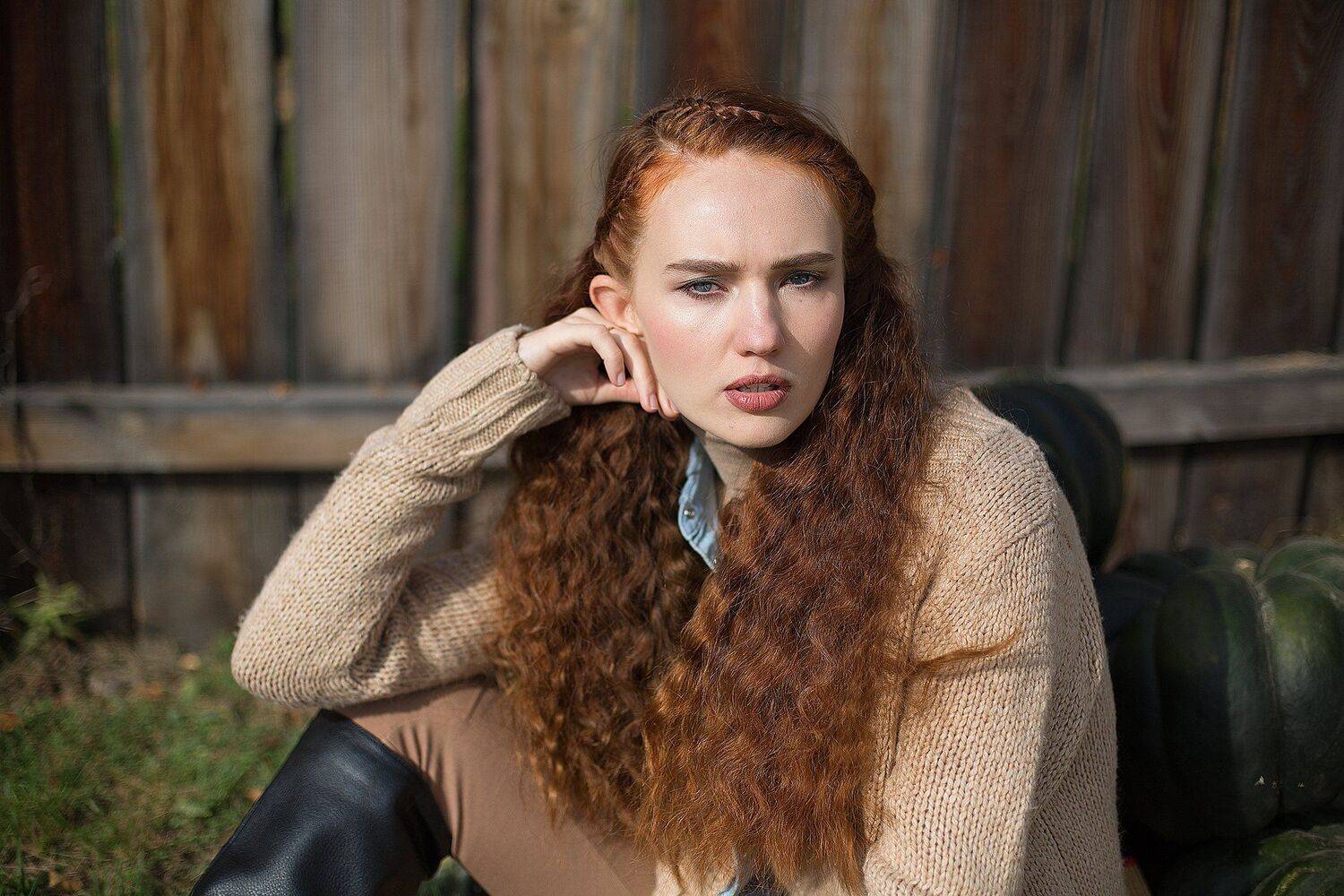 Модель, Осень, Осеньрыжая, Рыжая, Dina Orlean