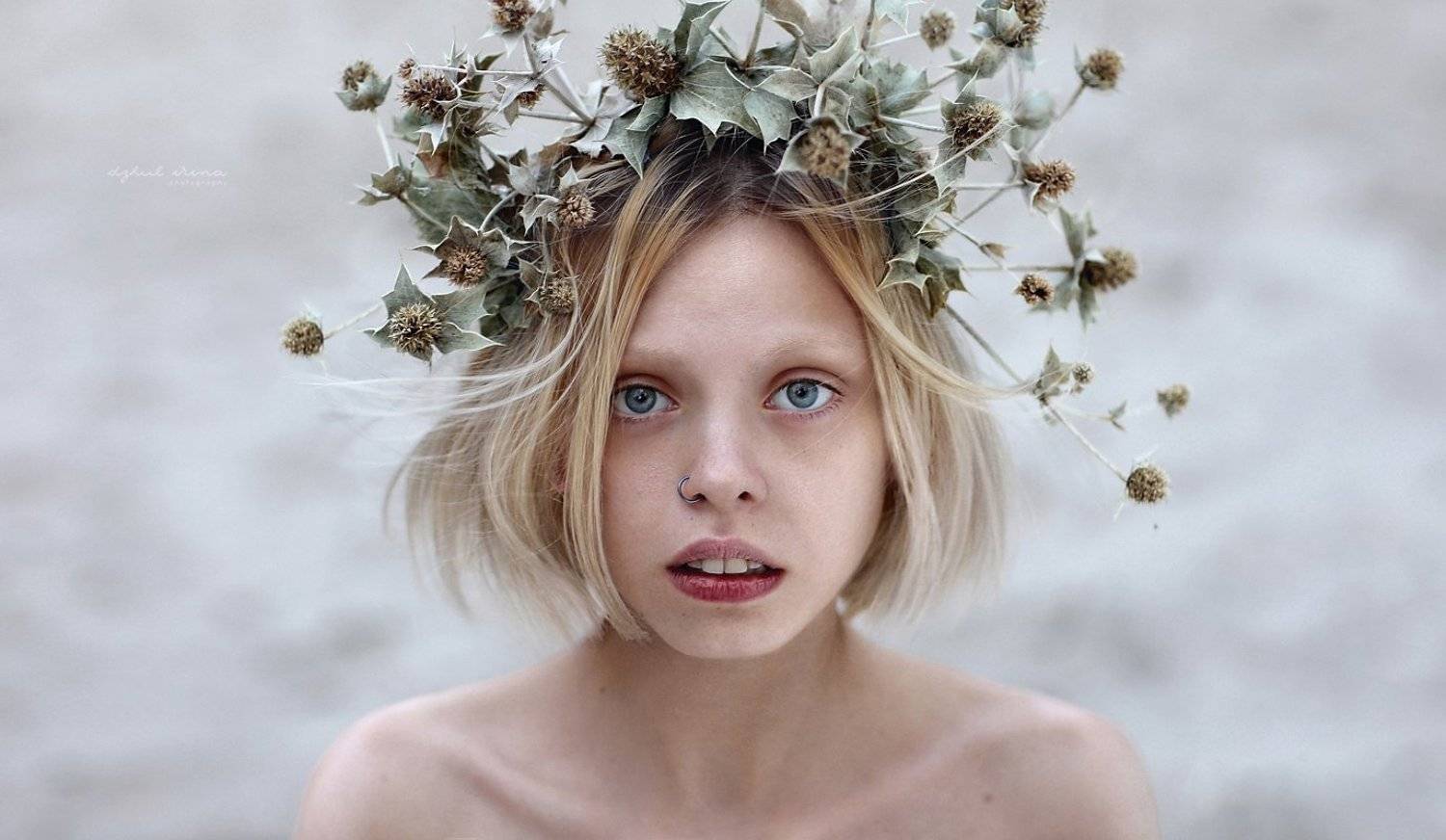 Beautiful, Girl, People, Portrait, Weed, Венок, Девушка, Люди, Портерт, Ирина Джуль