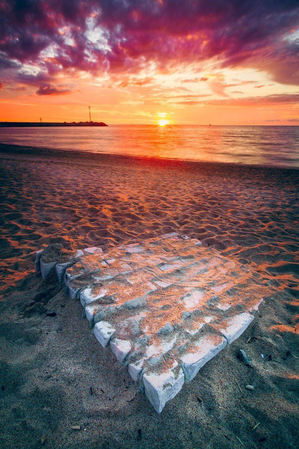 Baltic Sea, Colors, Klaipeda, Sunset, Руслан Болгов (Axe)