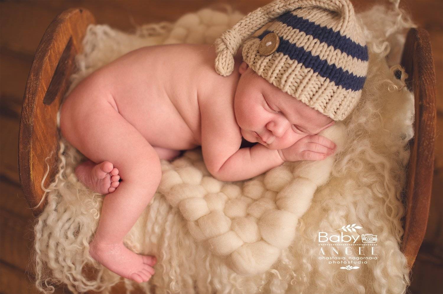 новорожденный, мальчик, шапочка,фон, Анастасия Нагорная