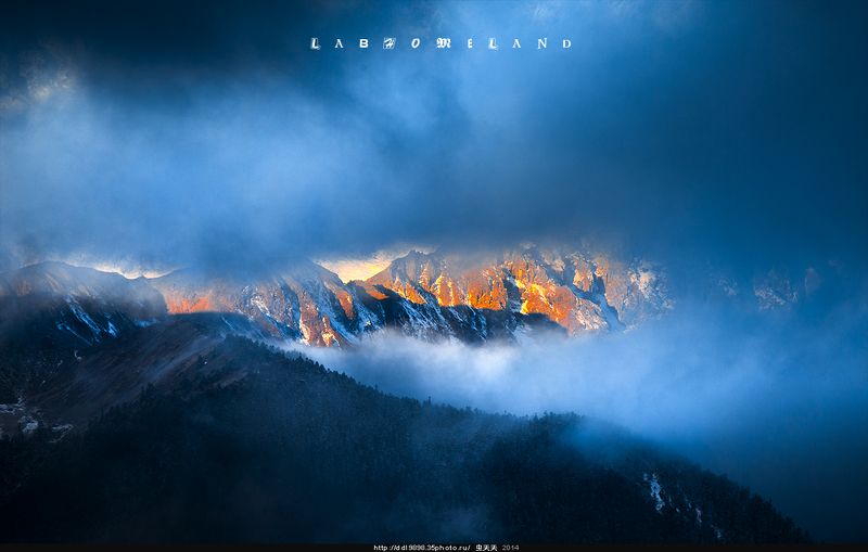 雪山迷雾Snow mountain mist фото превью