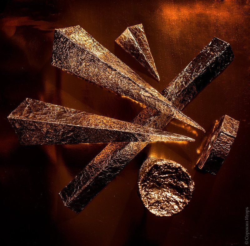 фольга, абстракция Composition 2 фото превью