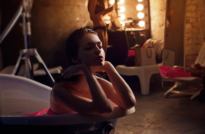 Beautiful, Emotion, Girls, Model, Portrait Backstage фото превью