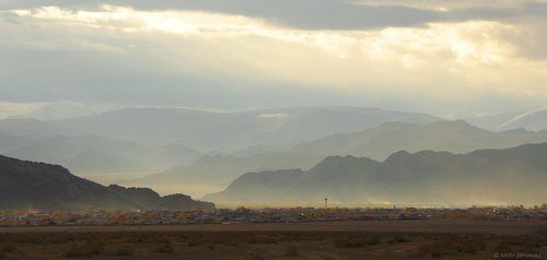 Утро в западной Монголии