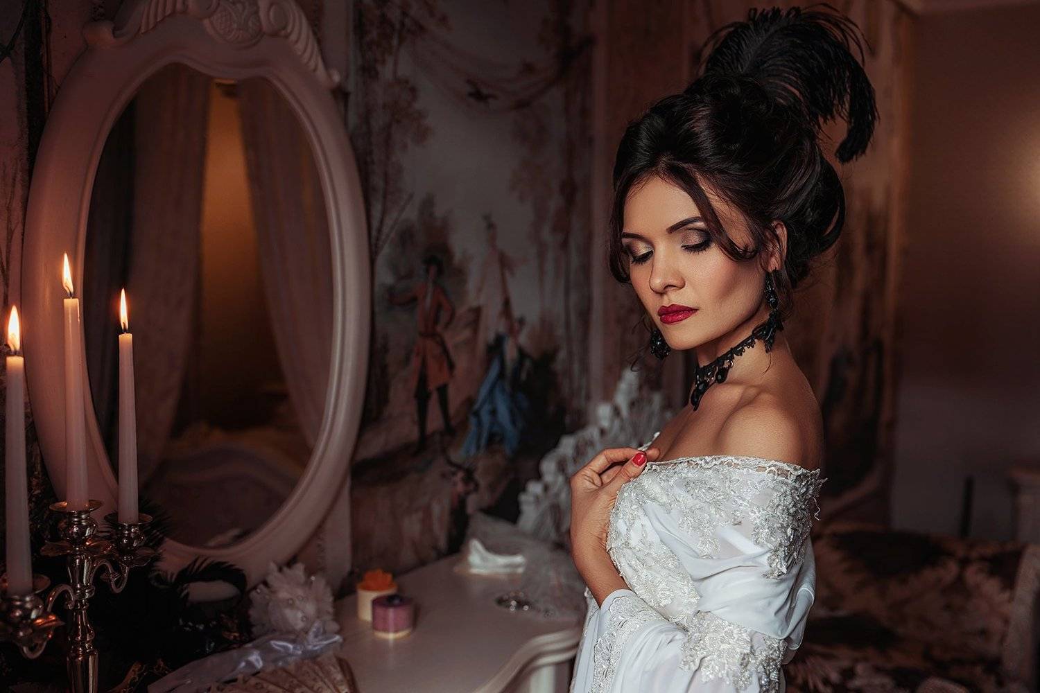 nikon, 35mm, будуар, портрет, барокко, Илья Новицкий