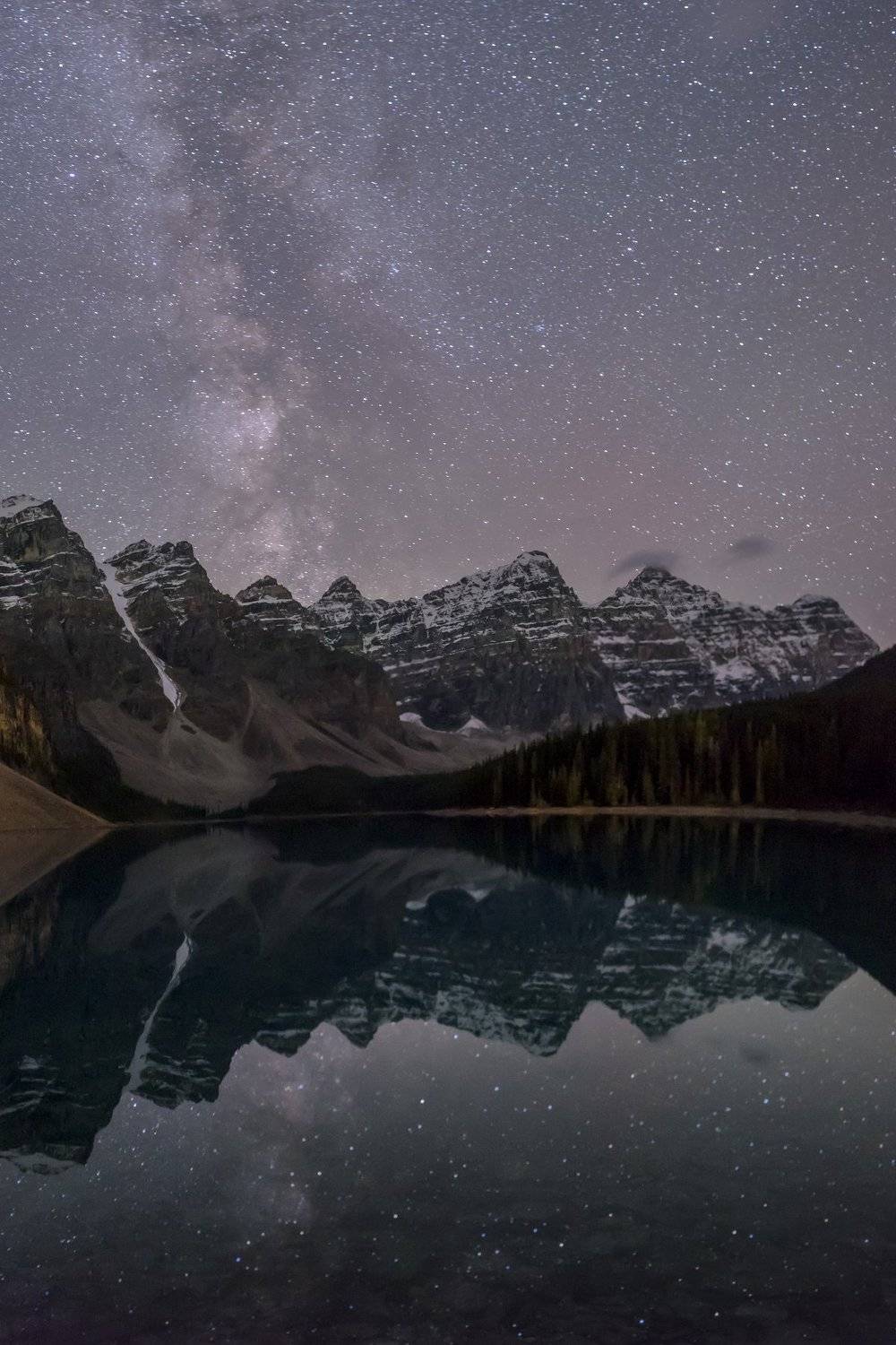 Canada, Alberta, banff, Louise, lake, milky way, night, Денис Семенов