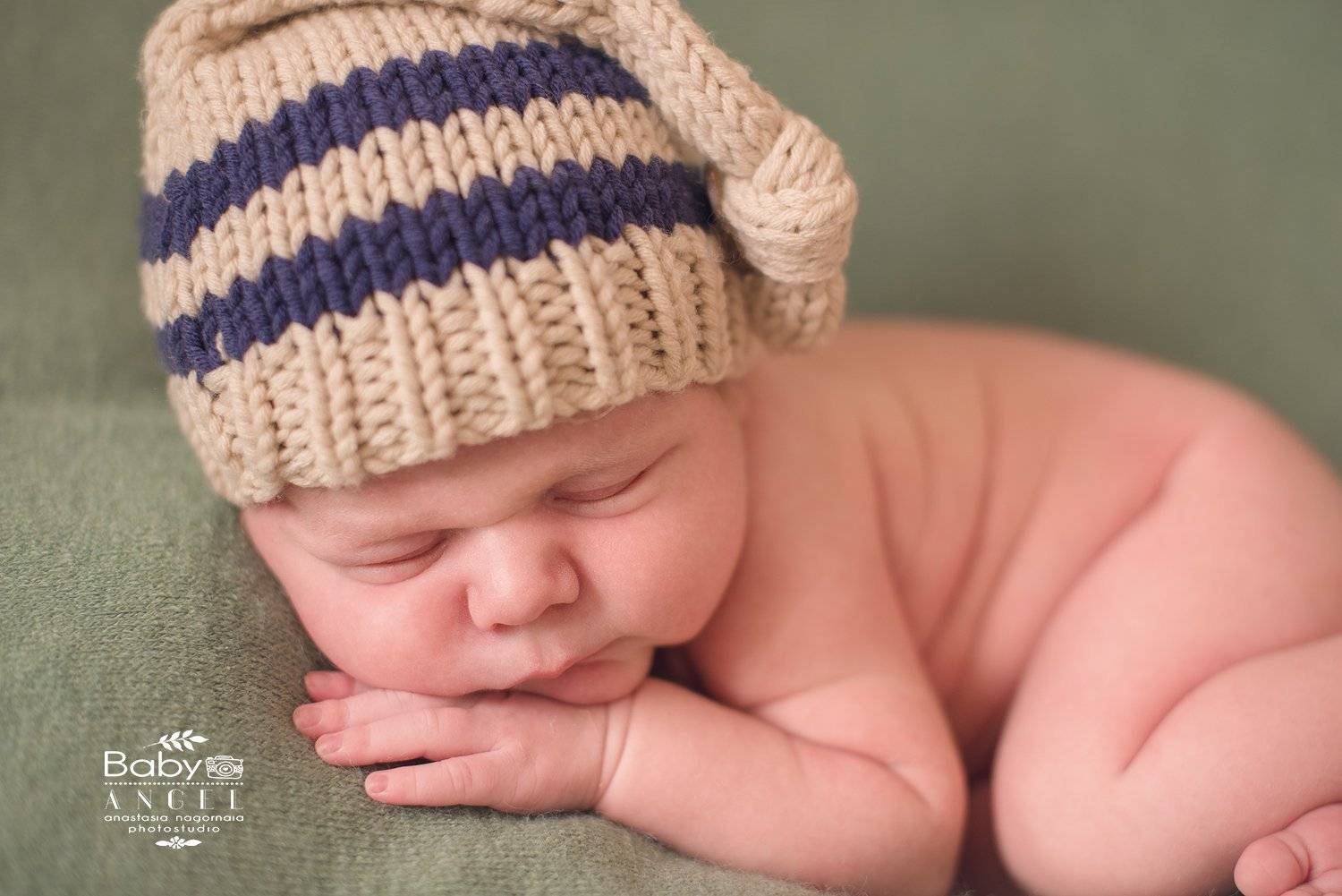 новорожденный, мальчик, шапочка,фон, Анастасия Нагорная