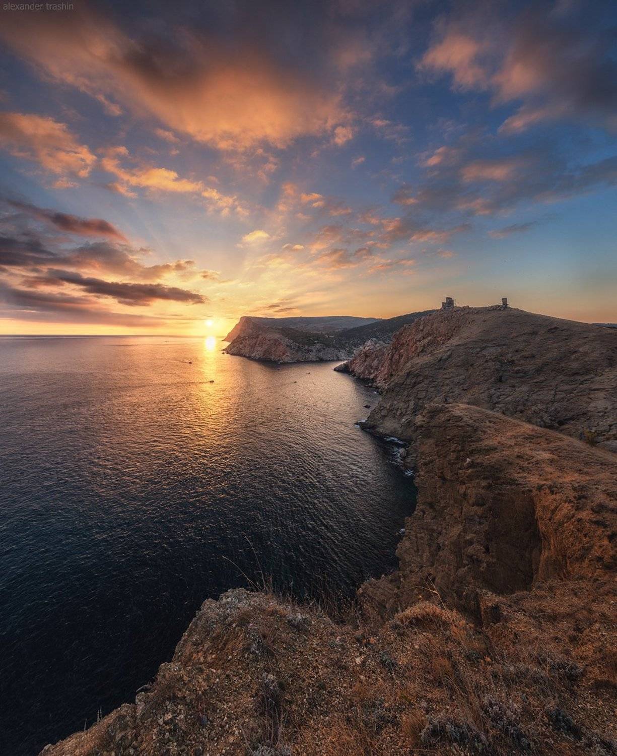 Балаклава, Закат, Крым, Крымские горы, Пейзаж, Александр Трашин