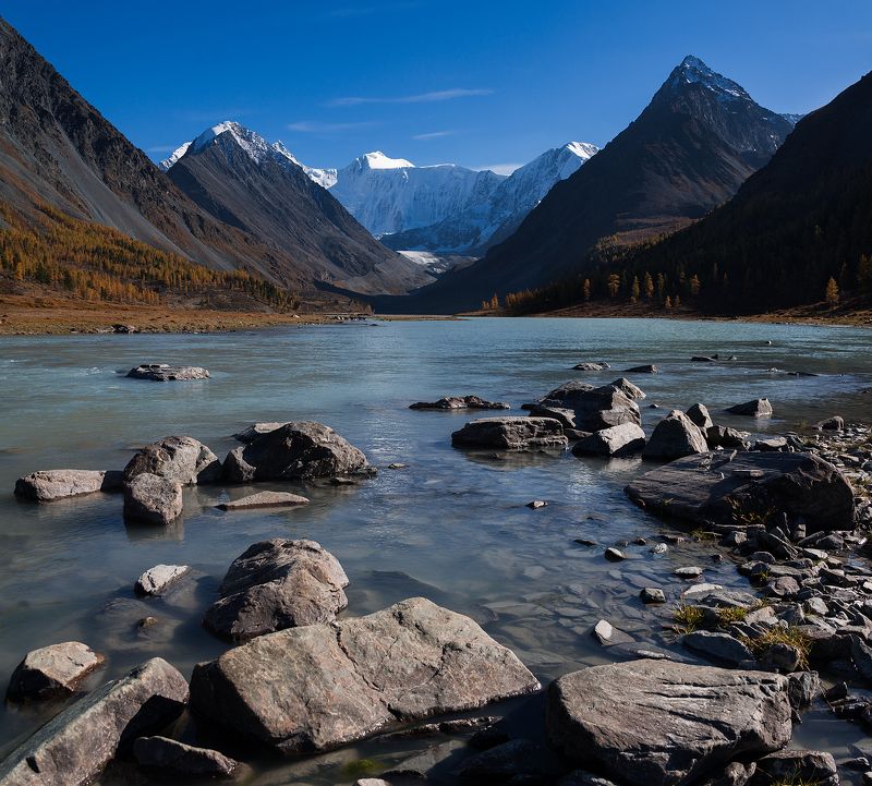 2016, Аккем, Алтай, Белуха, Горы, Осень, Сентябрь Аккемский вечер фото превью