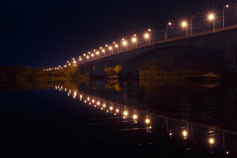 Ночь на реке фото превью