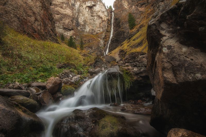 река, шинок, алтай,алтайскийкрай, сибирь,водопад, altai, altay, siberia, river, mountains, горы, шинок Река Шинок и водопад Жираф фото превью