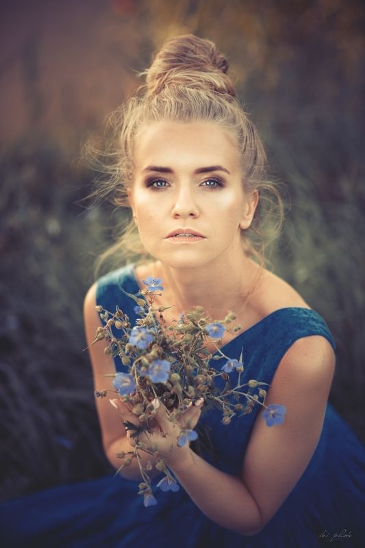 portrait woman summer blonde Alex фото превью