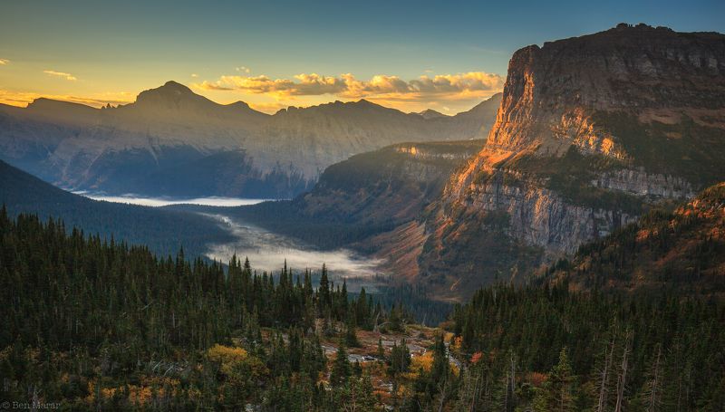 glasier, national, park Sunrise Over Glasier фото превью