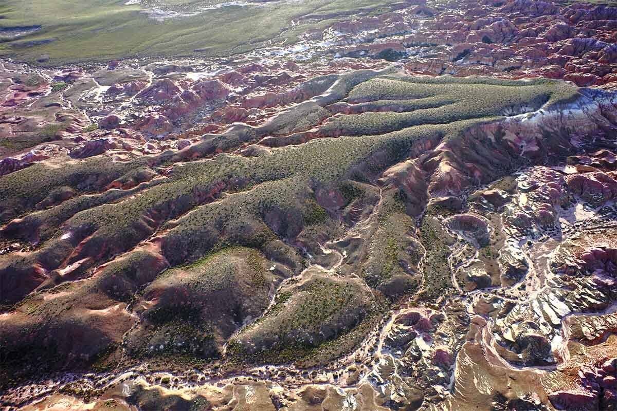 Казахстан, Зайсан, Киин Кириш, аэро, aerial, in flight, Борис Резванцев