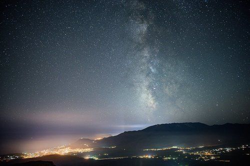 Млечный путь над Алуштой