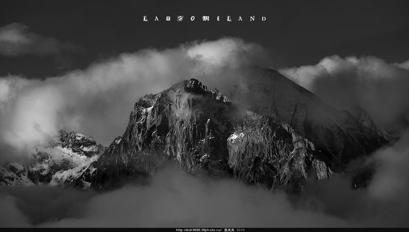 黑白圣峰Black and white sacred mountain фото превью