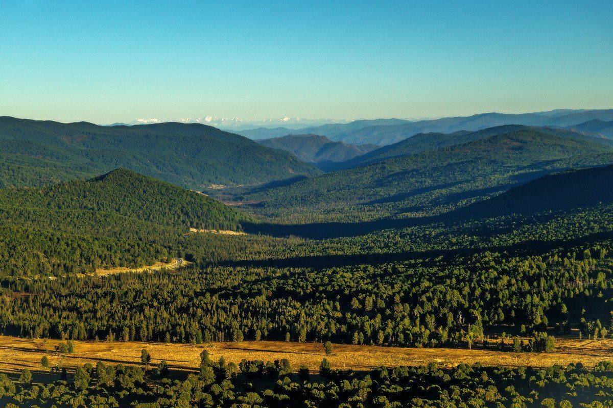 осень, горы, закат, Горный Алтай , Александр Потапов