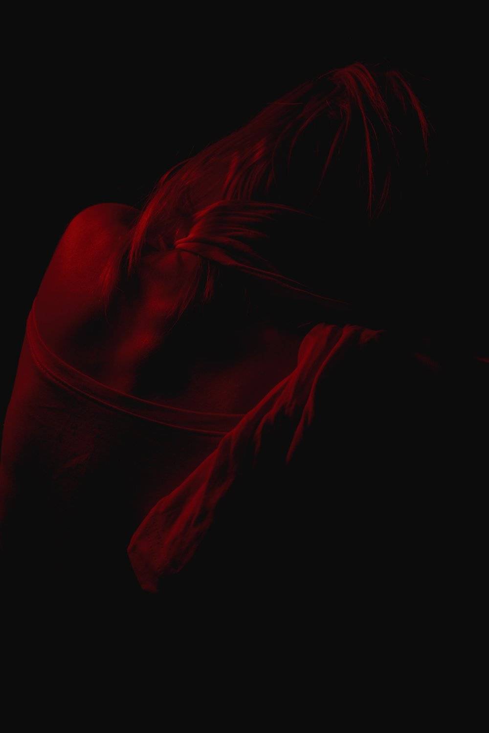 москва, модель, красный, красота, эмоции, спина, Алексей Польский