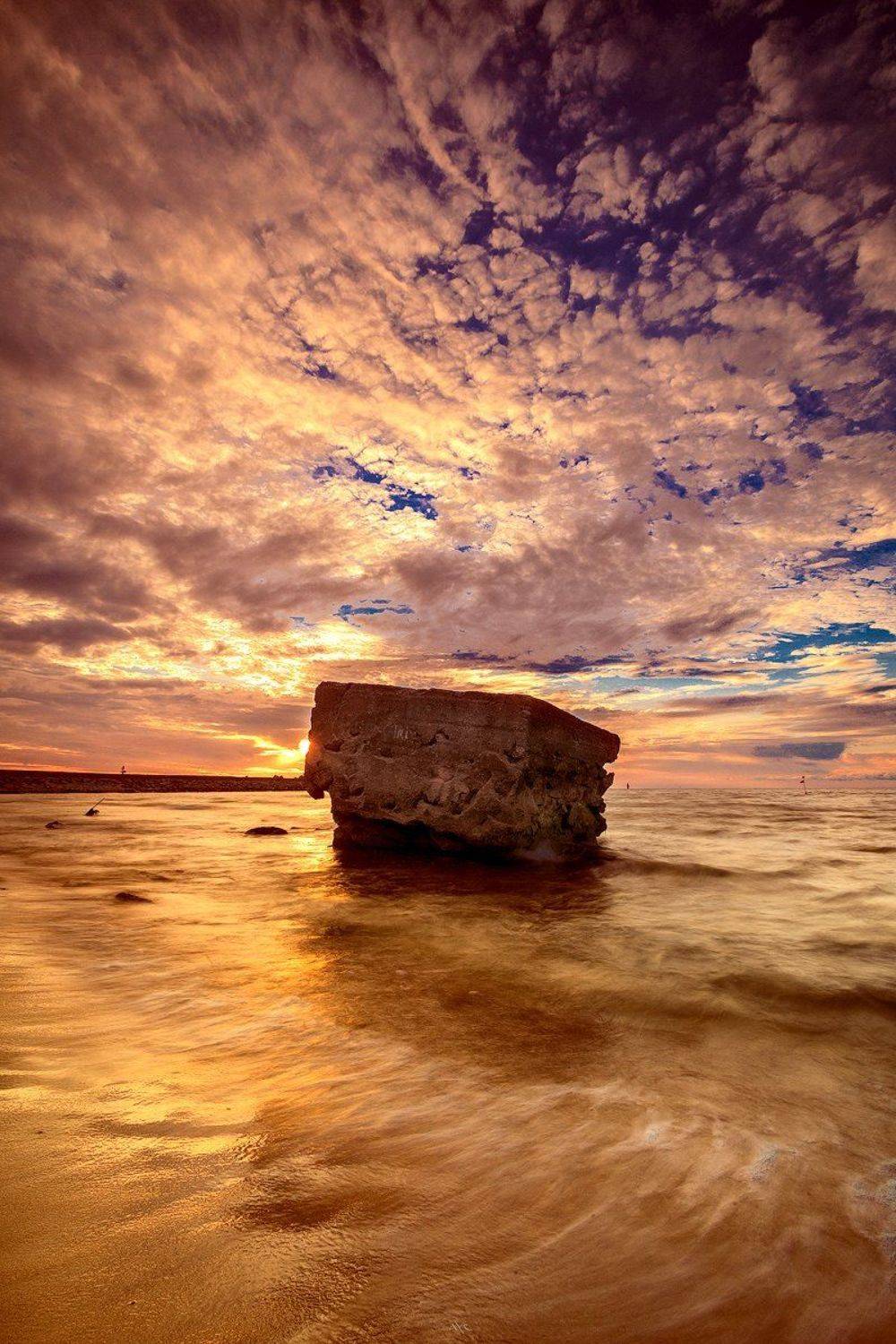 sunset, baltic sea, klaipeda, lithuania, colros, sky, Руслан Болгов (Axe)