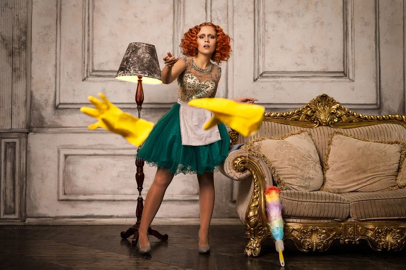 redheadh maid lady alexandr chuprina рыжая горничная леди александр чуприна Seductive Lady\'s maid фото превью