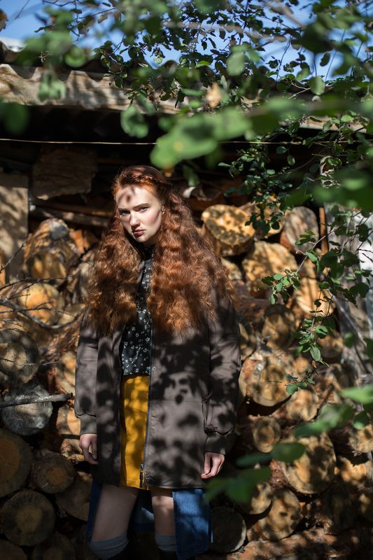 деревня,модель,тени   В деревне фото превью